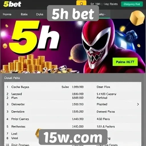 Promoções e bônus disponíveis no 5h bet